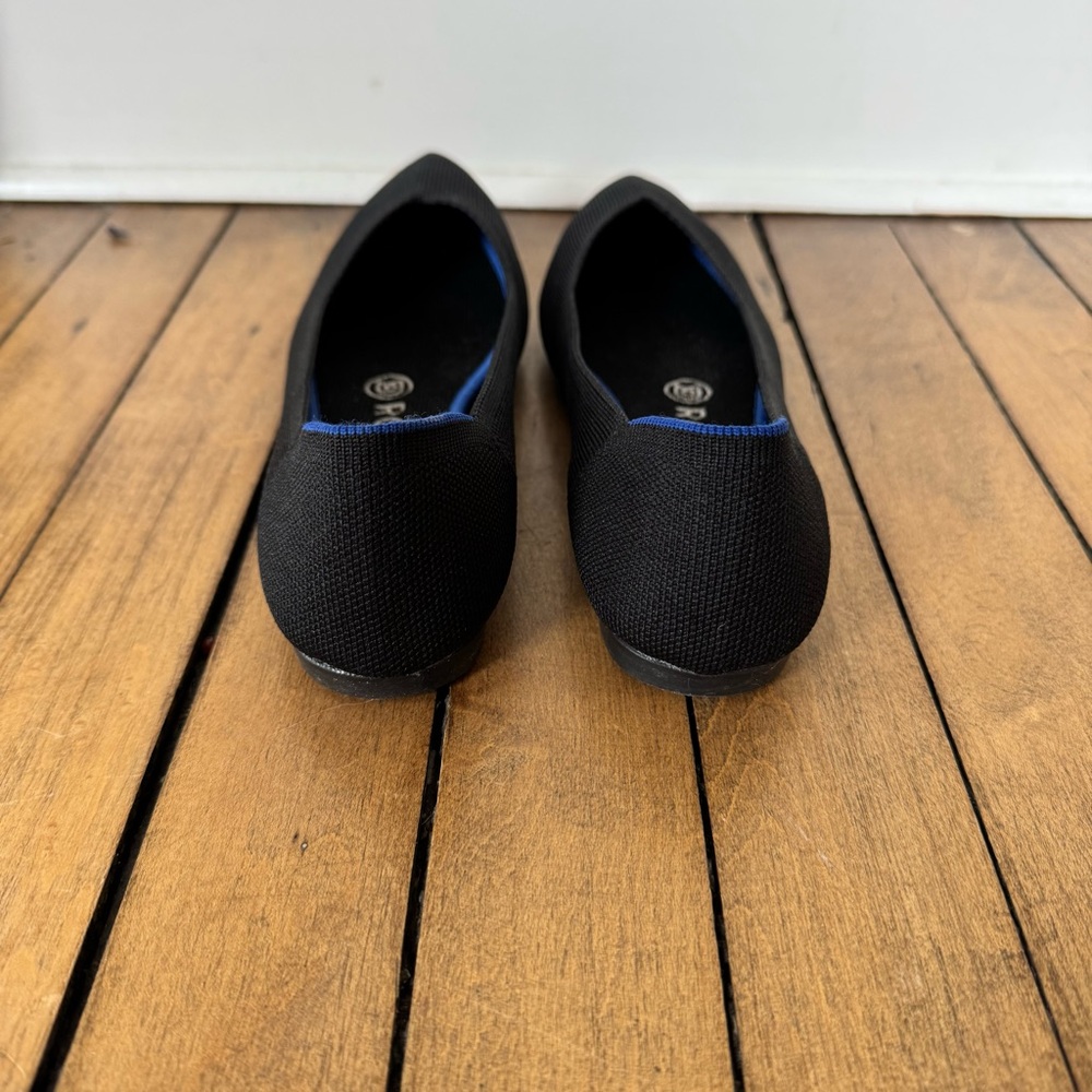 Rothy’s The Point Black Pointed Ballet Flat 7 - Picture 9 of 12
